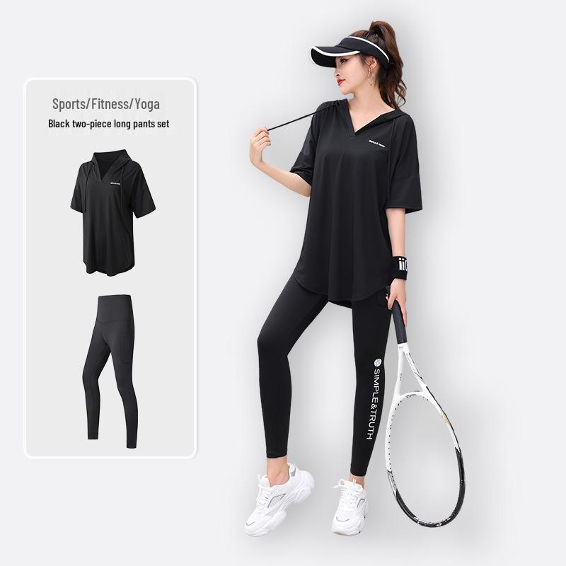 2024 Plus Size Yoga & Running Fitness Set - Tummy Control, Slim Fit