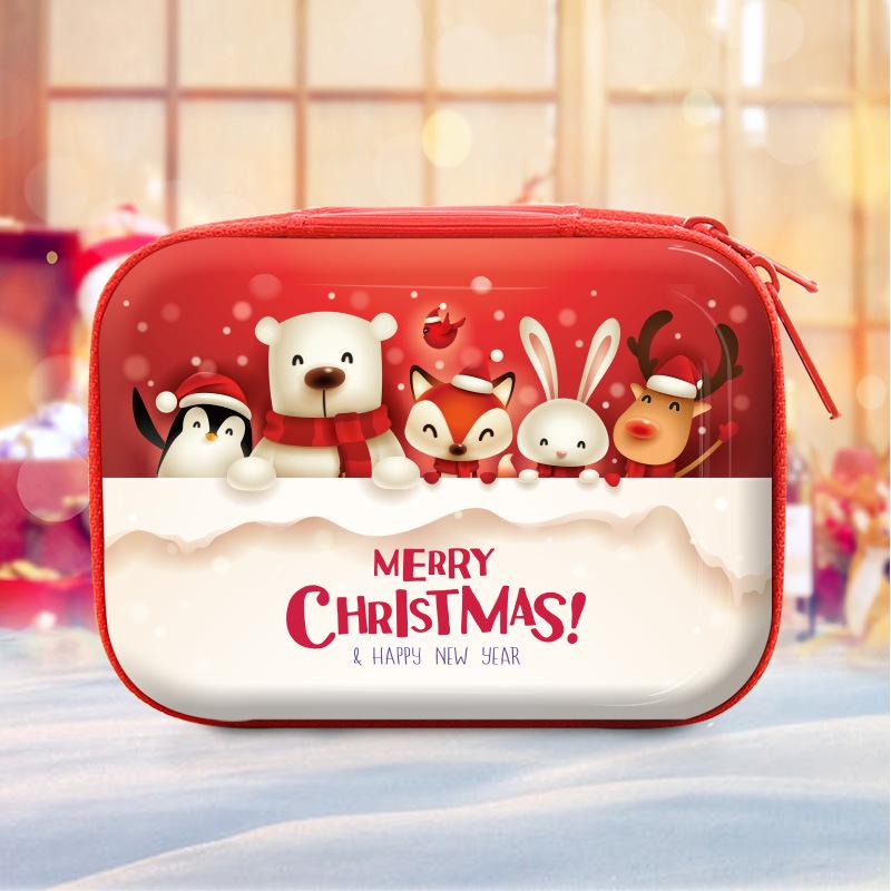 Christmas Coin Purse Rectangle Santa Pattern Wallet Festive Gift Bag for  New Year Christmas Decorations