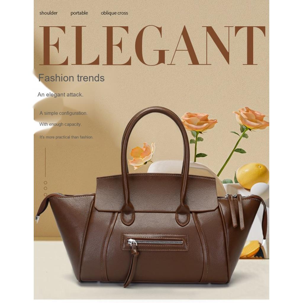 Xeie Thuk Shoulder Bag Women Faux Leather Multi Compartment Office Daily