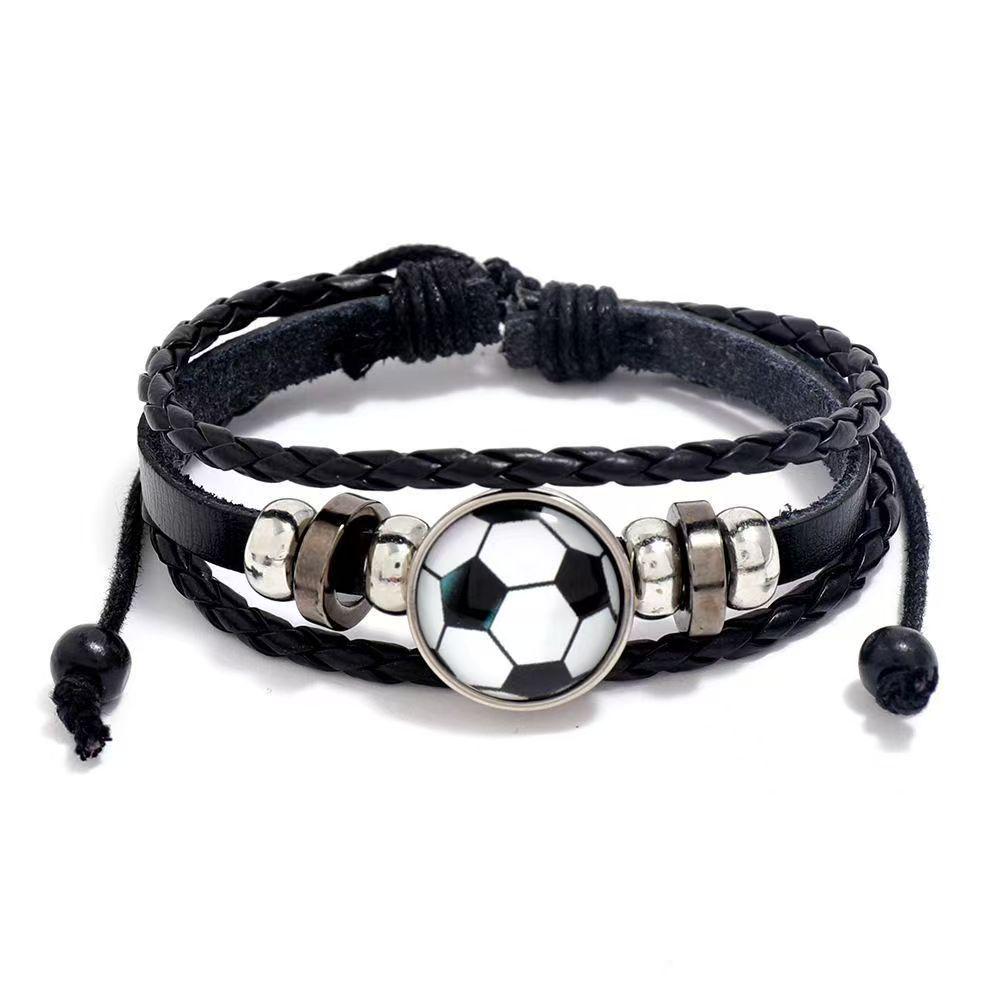 European and American Trendy Beaded Bracelet Souvenir for Sports Fans