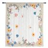 Herbal Flowers Spring Floral Sheer Voile Curtains For Living Room Bedroom Kitchen Festival Decor Chiffon Tulle Window Curtains