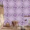 Hippie background wallpaper purple, white and light gray 50x1000
