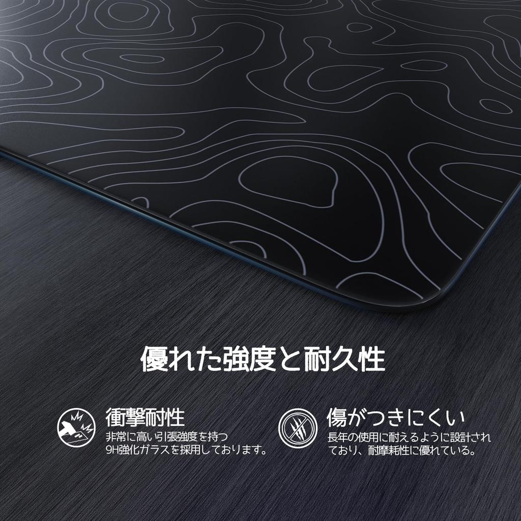 MAMBASNAKE X ATTACKSHARK CM05 Gaming Mouse Pad Glass Pad Large Mouse Pad Smooth High Precision Easy To Clean Wear Resistant Game Specialized Tempered