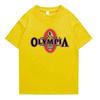 2024 Sommer Neue OLYMPIA Unisex-Fitnessstudios 100% Baumwolle T-Shirt Unisex Kausal Oansatz Grundlegende T-shirts Unisex Hohe Qualität Klassische Tops Kleidung Unisex