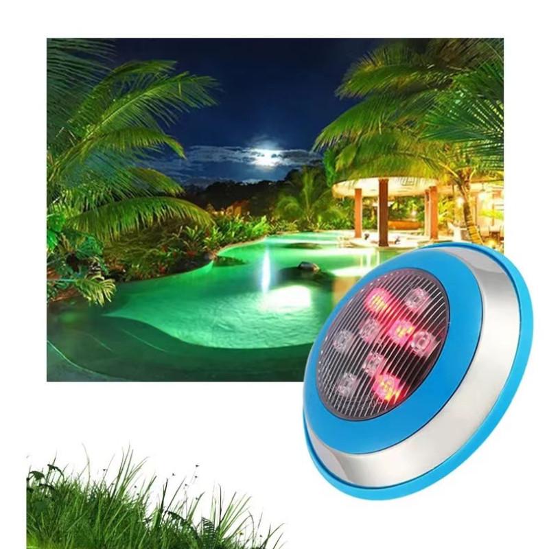Wall Mounted Remote Control Lighting Lamp Pool Landscape Decorative Light Colorful LED Swimming Pool Light