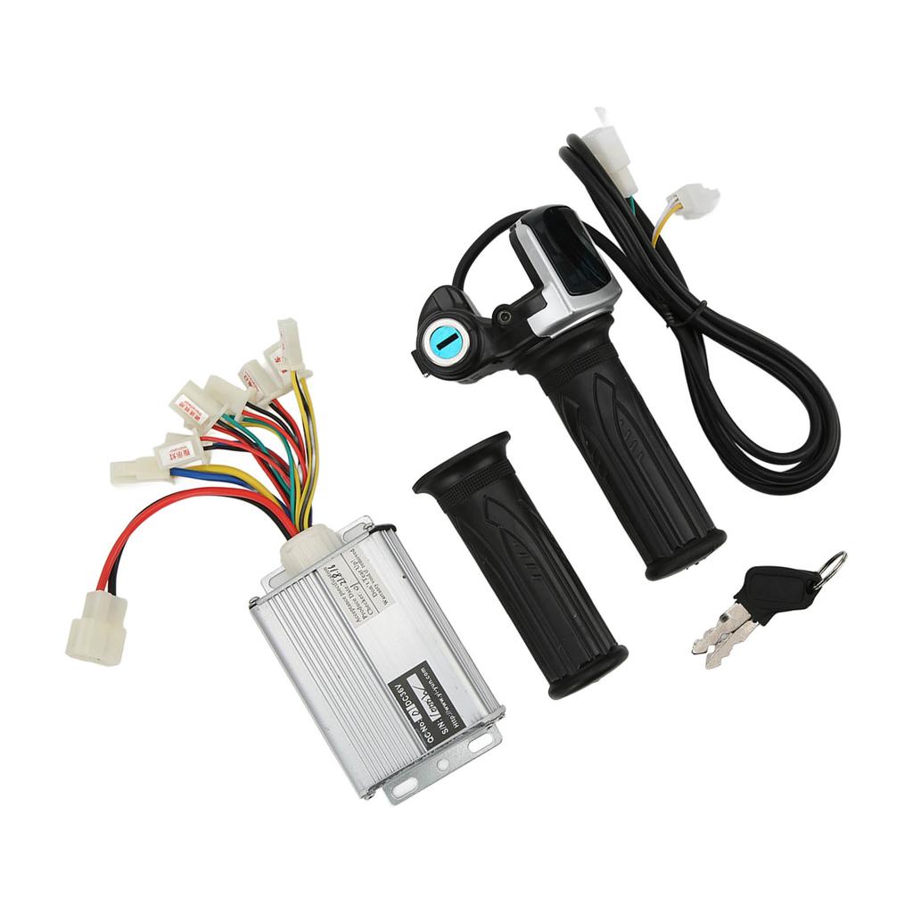 36V 1000W Motor Brushed Speed Controller with Locking Battery Display Throttle Twist Grip for Mini Bike