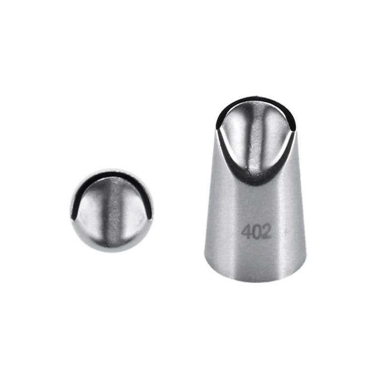 9 Assorted Medium-Sized Seamless Stainless Steel 304 Piping Nozzles for Cookies & Cake Cream