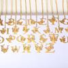 Dainty Big Butterfly Letters Necklaces For Women Girl Jewelry Stainless Steel Chain Initial Pendant Necklace Best Accessories