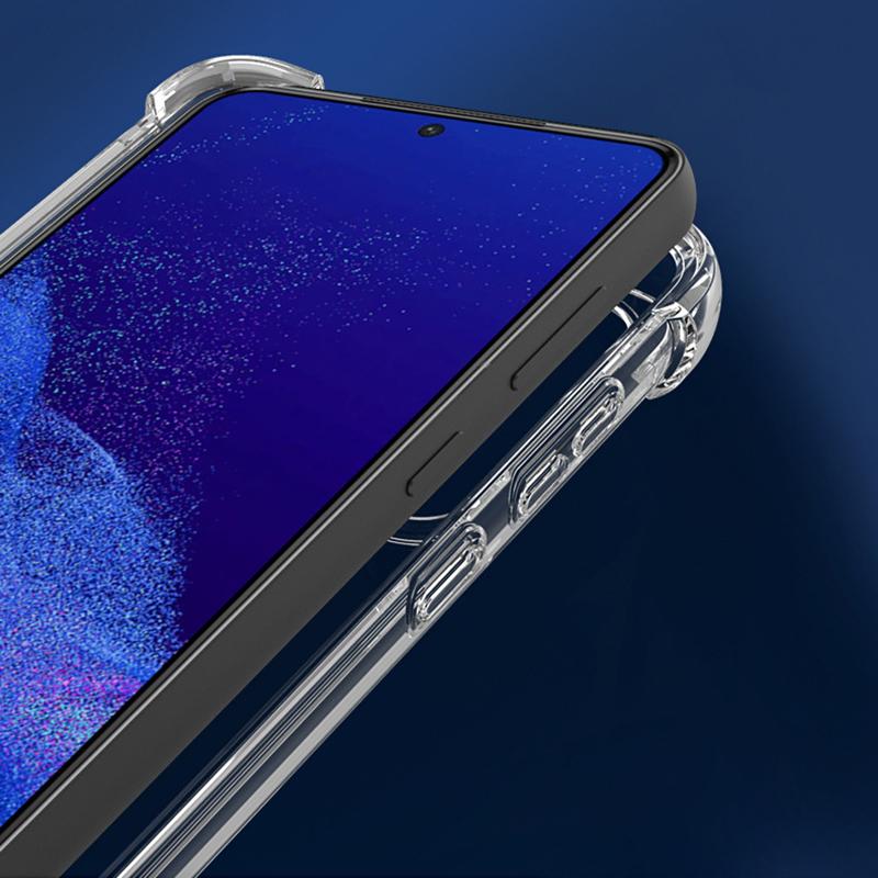 PC+TPU Hybrid Shockproof Case For Samsung Galaxy S25 Edge S24 S23 S21 FE S22 Ultra Plus S25+ Clear Hard Back Cover Soft Shell