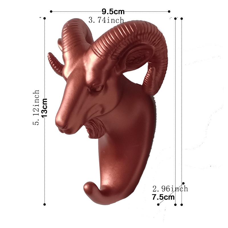 Wandhaken, Tierkopf-Rack, Mantelkappen, Wandaufhänger, Pferd, Giraffe, Elch, Elefant, Haken, dekoratives Dekor, Badezimmer-Accessoires