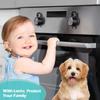 10pcs Black Stove Knob Covers Plastic Kid Proof Locks New Oven Knob Covers  for Pet Kid
