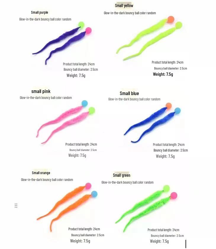 

Светящаяся Радужная Гусеница Прыгающий Мячик Игрушка для Кошек и Собак