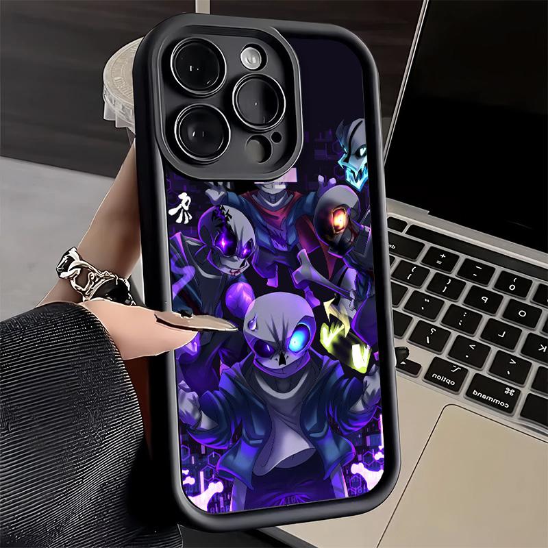 Handyhülle für iPhone 17 Air 16E 15 16 Pro Max U-Undertale S-Sans Hülle 14 Plus 13 12 Mini Weiche Schale Silikon Fundas