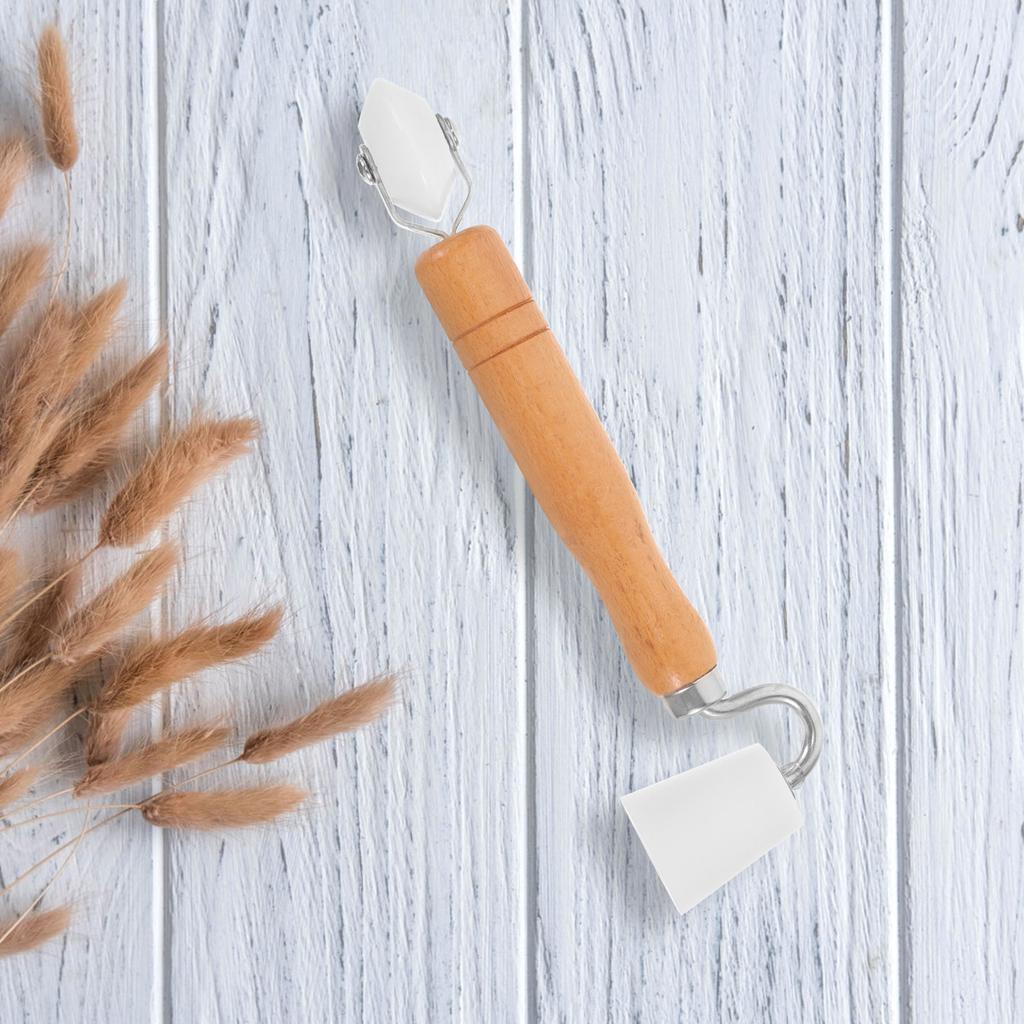 Roller for Wallpapering Wood Handle Seam Press Tool Lightweight Wear Resistant Perfect Fit To Avoid Wrinkles Professional Use