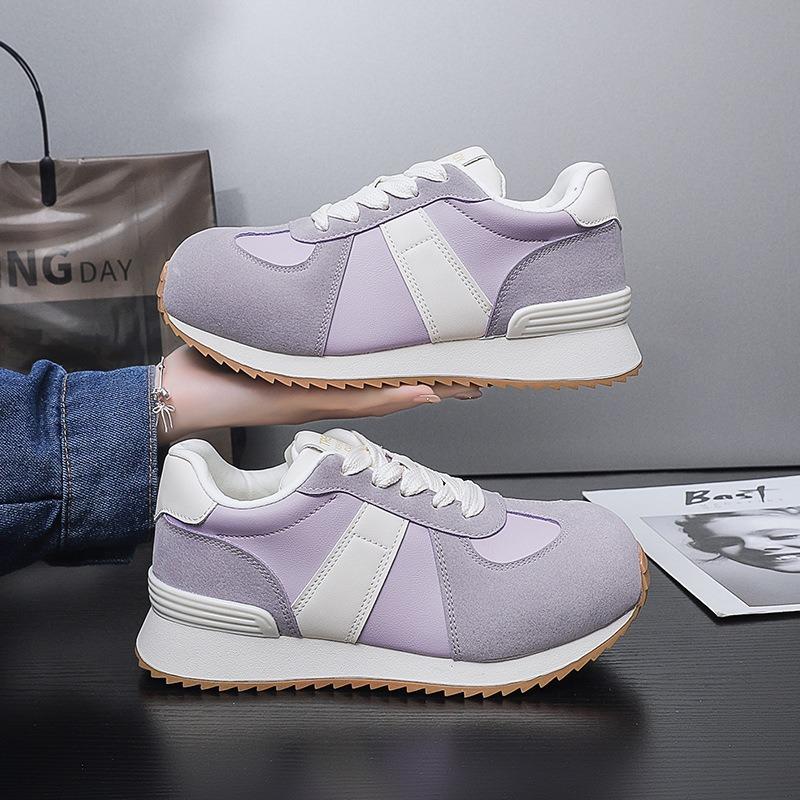 8 round head platform shoes women's spring new retro versatile style casual sports shoes