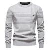 2025 Autumn/Winter New European Men'S Round Neck Hoodie High Quality Men'S Solid Color Sweater