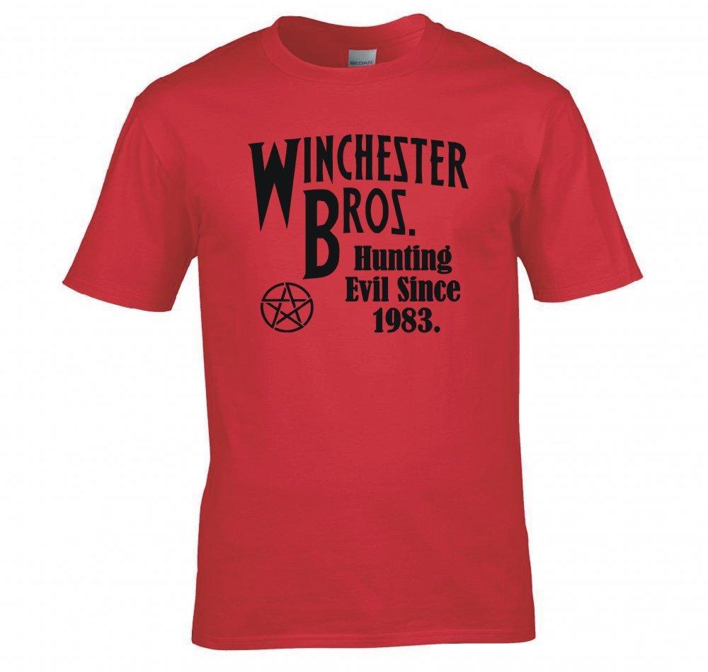 Supernatural Winchester Bros Hunting Evil Since 1983 T Shirt 2XL