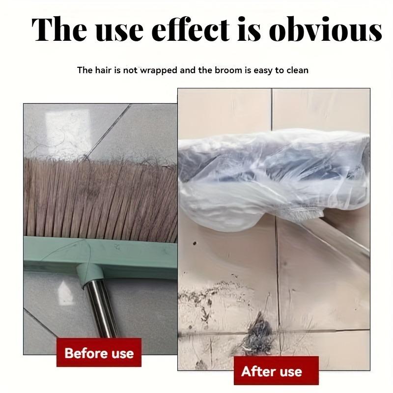 100pcs Home Essential Disposable Broom Covers - Static Strong Adsorption for Hair And Dust, Disposable And No-Wash, Time-Saving Cleaning