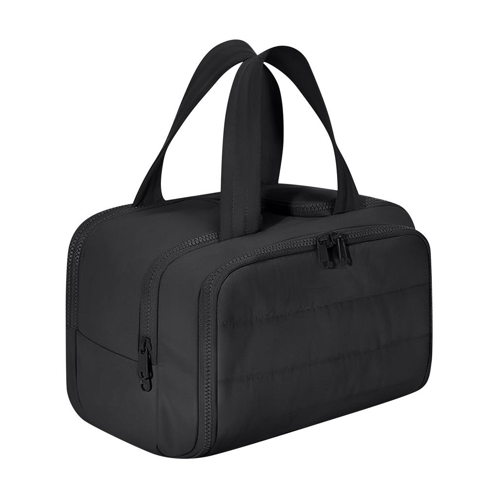 Elouva Toiletry Bag, Spacious Wide-Open Travel Cosmetic Bag With Hygienic Wet/Dry Separation & Bottle Design