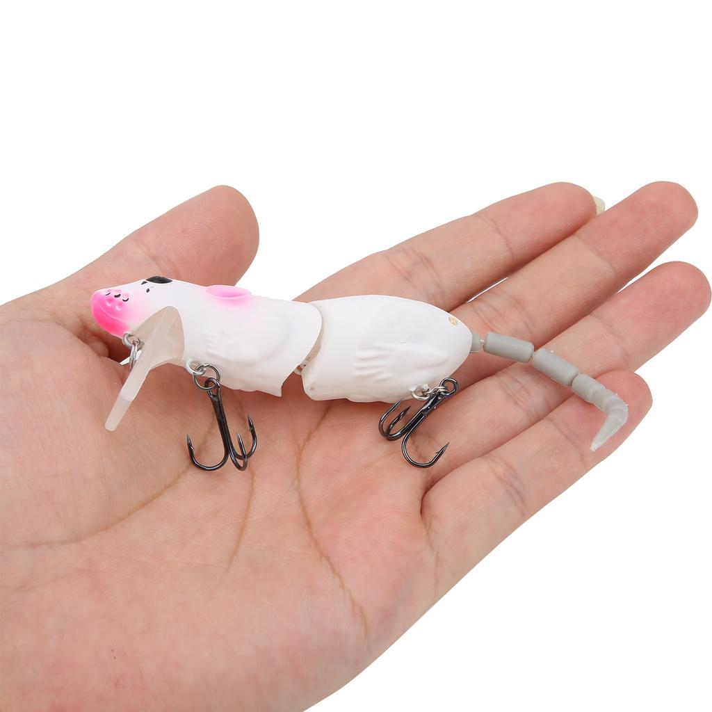 Artificial Simulation Mouse Shape Lure Bait Fishing Accessories with Treble HooksB