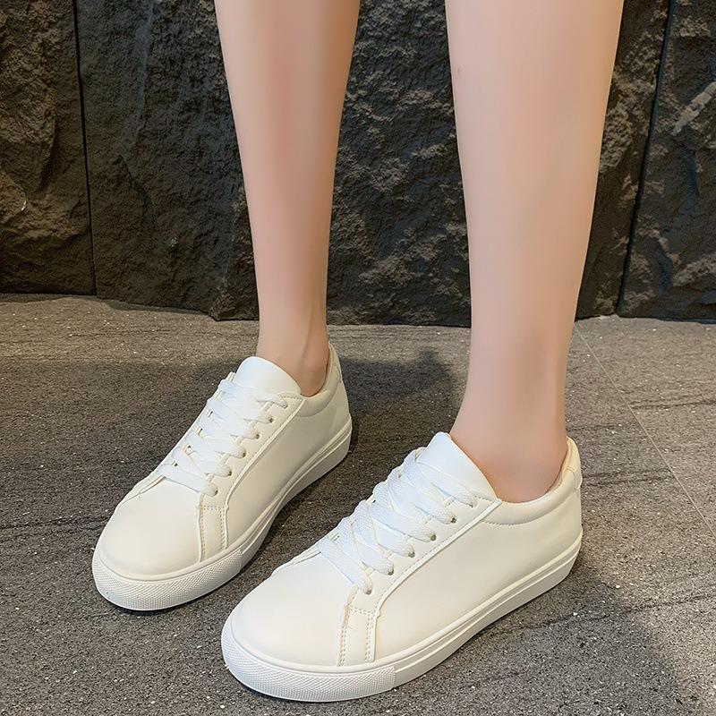 Summer student little white shoes women's casual flat baseplate shoes large size sports shoes