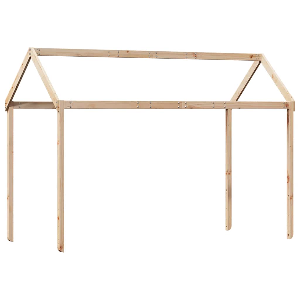Vidaxl Canopy for Children's Bed, 217X85.5X154 Cm, Pine Wood