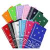 Dozen Paisley Bandanas Multi Colored Set Cowboy Bandana Head Scarf Double Sided