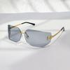 Rimless Sunglasses For Women Men Fashion Women's Sunglasses UV400 Protection For Shopping Travel Driving Fishing