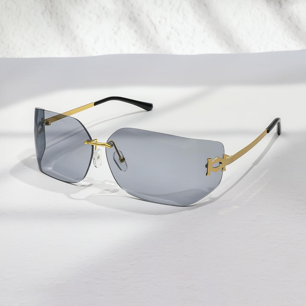 Rimless Sunglasses For Women Men Fashion Women's Sunglasses UV400 Protection For Shopping Travel Driving Fishing