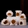 Decorative Fish Hiding Shelter Ceramic Breeding House Cave  Miniature Decoration