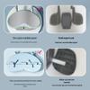 Automatic Rebound 3-Wheel Ab Roller with Elbow Support