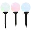 Spherical LED Solar Lamp - vidaXL - 3 Pcs - 20 Cm - RGB - Solar Power