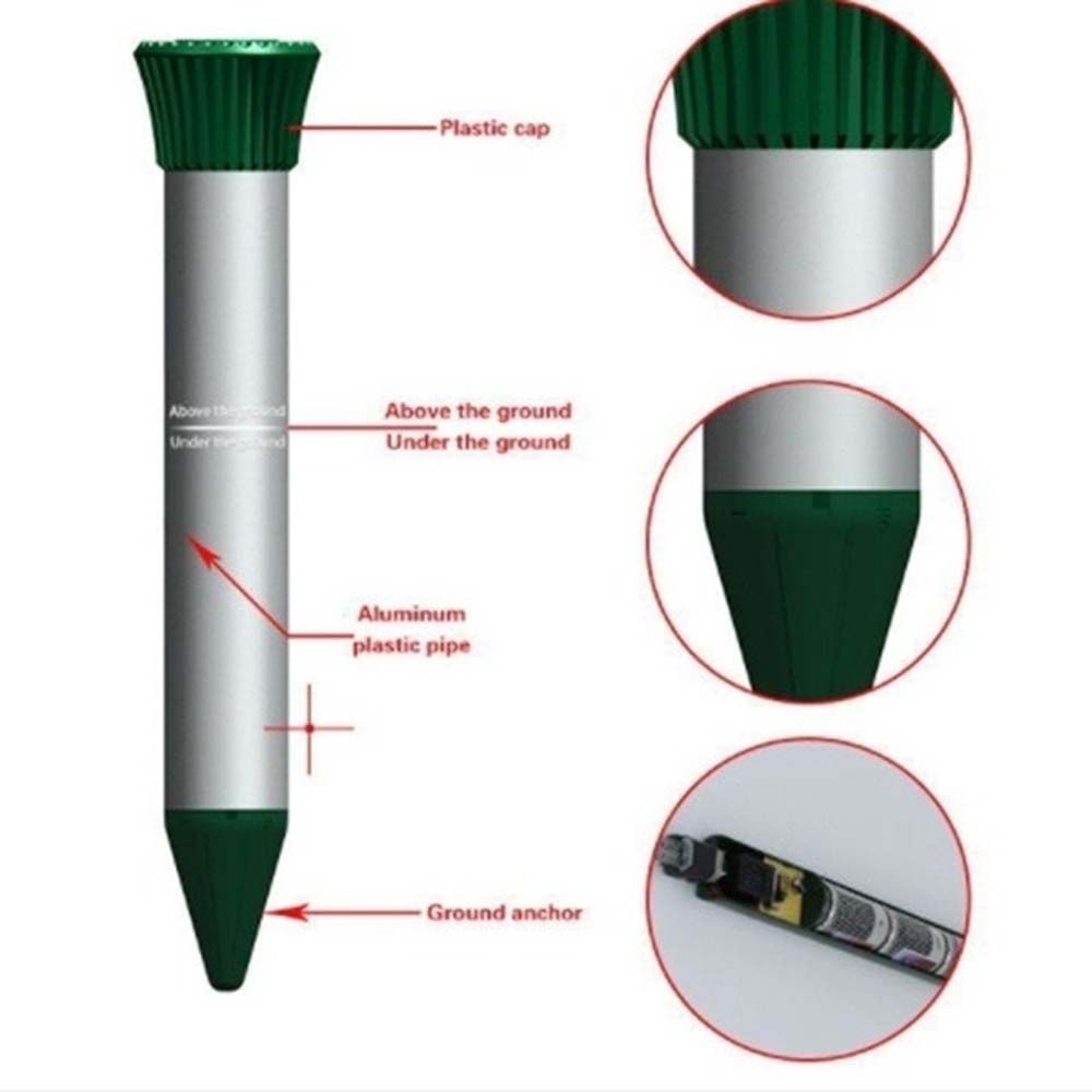 Eco-friendly Ultrasonic Garden Deterrent Cat Bird Dog Chaser Repellent Pest Control Animal Repeller