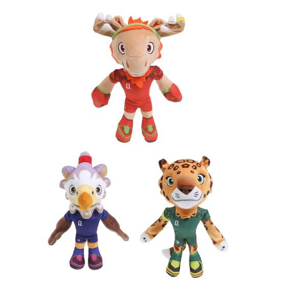 Mascot Plush Stuffed Animal, Football Plush Doll, Soft Collectible Toy for Fans, FIFA Memorabilia Plush for Display Gifting And Cheering