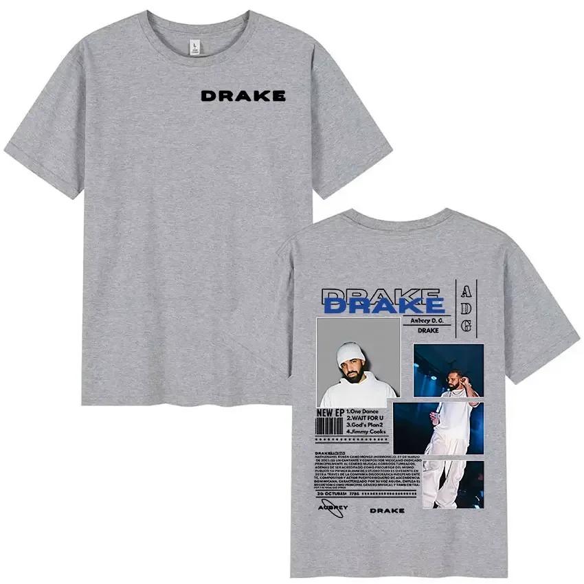Rapper Drake Tour 2025 Album Graphic T Shirt Unisex Hip Hop Gothic Short Sleeve Tshirt Unisex Summer Oneck Cotton Tees Streetwear