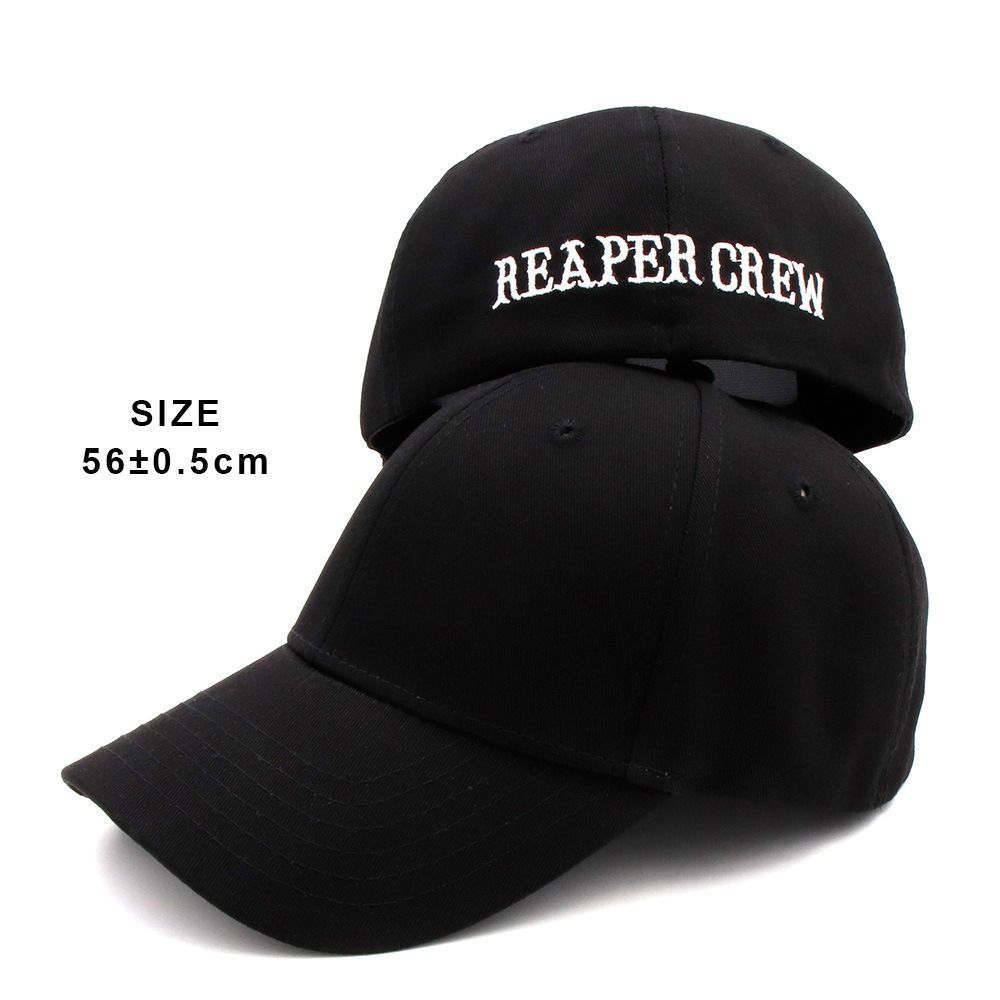 Mode Sensenmann Crew Baseballkappe Baumwolle Buchstaben Bestickt Lässig Schirmmütze Bequem Hip Hop Hut Damen Herren