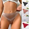1 Pièce Lingerie Culottes Sans Coutures Dentelle Femmes Culottes Nylon Sous-Vêtements Culottes String Satin Soie