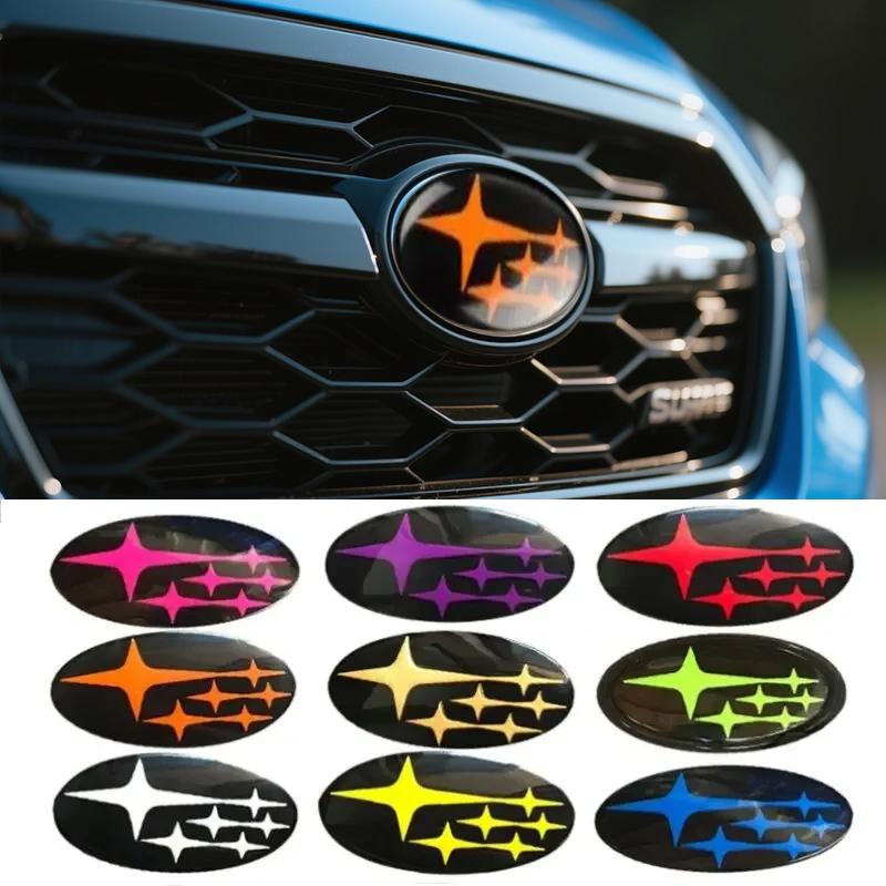 Acrylic Car Front Hood Cover Badge Rear Trunk Emblem Exterior for Subaru Impreza BRZ WRX STI Legacy Outback XV ge3