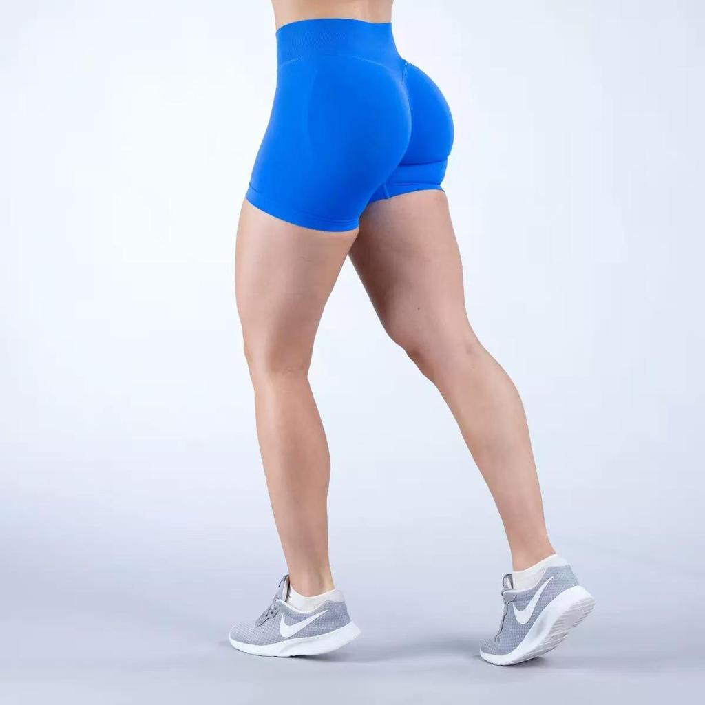 Shorts de Yoga Taille Haute Sans Coutures - Respirants, Remonte-Fesses, Pantalons de Fitness Ventre Plat