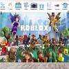 Roblox Boys' Game Birthday Party Decoration Banner 5x3 Ethylene Photography Backdrop Cloth