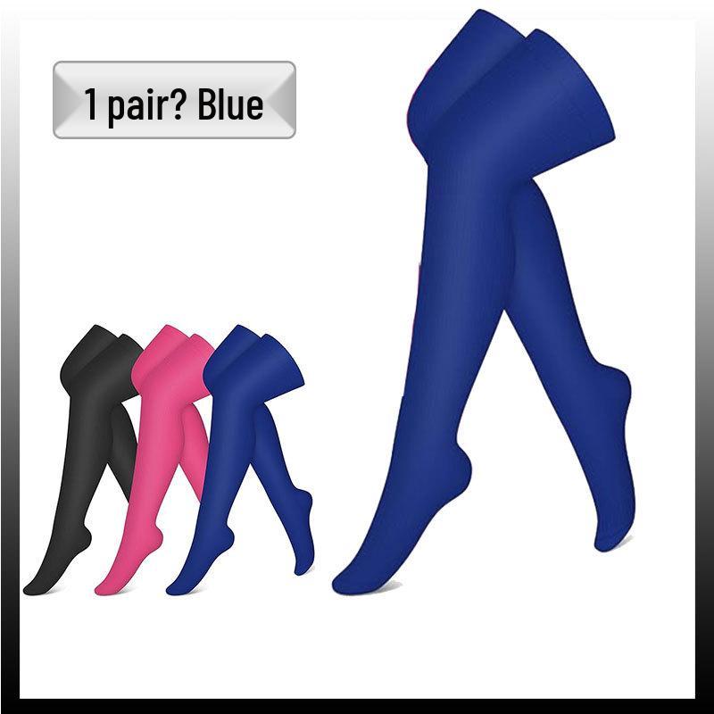 Elastic Over-the-Knee Compression Sports Socks for Men and Women - Cross-Knee Muscle Strength and Support