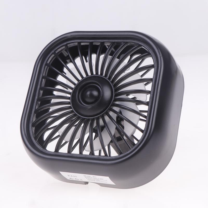 1 Piece 3 Speed Car Air Outlet Fan Usb Cooling Fan With Color Changing Light Car Rear Seat Heat Dissipation Car Accessories