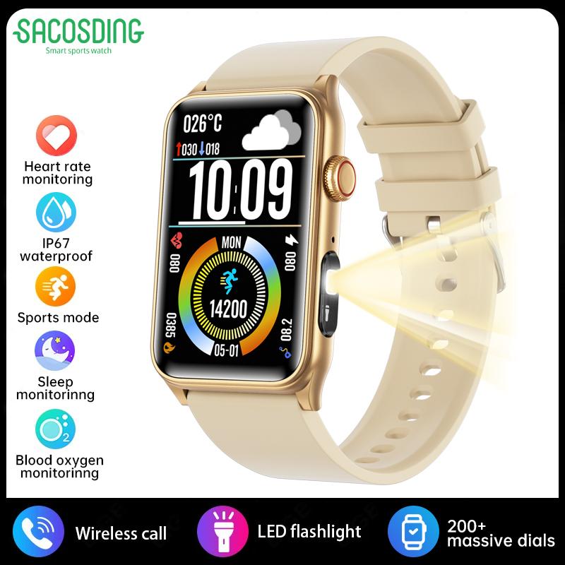 2025 New 1.57-inch 200 * 320 High-definition Touch Screen Heart Rate Monitoring LED Waterproof Fitness Couple Smart New Watch