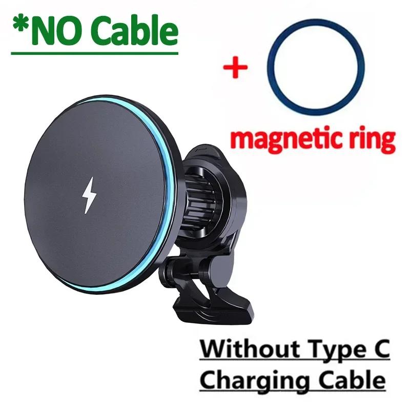 

Беспроводная зарядная подставка Держатель телефона с чипом для вентиляционного отверстия Автомобильная быстрая зарядка для зарядного устройства MagSafe Для iPhone 17 16 15 14 13 Pro Max samsung