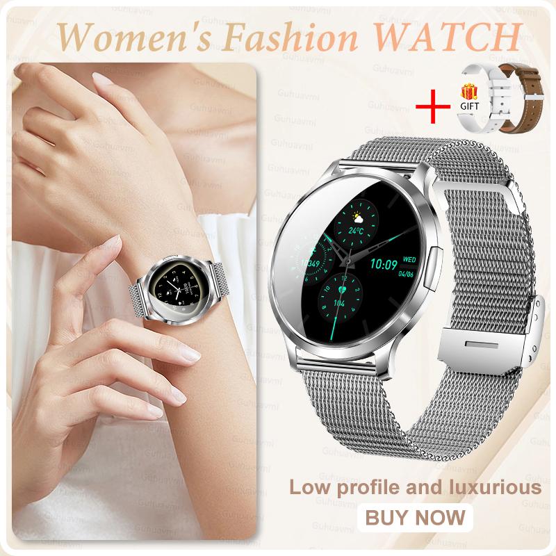 NEW Ultra-thin Body Fashion Smart Watch 1.32"AMOLED HD 3D Screen Women's Health Heart Rate Bluetooth Call Woman Smart Watch