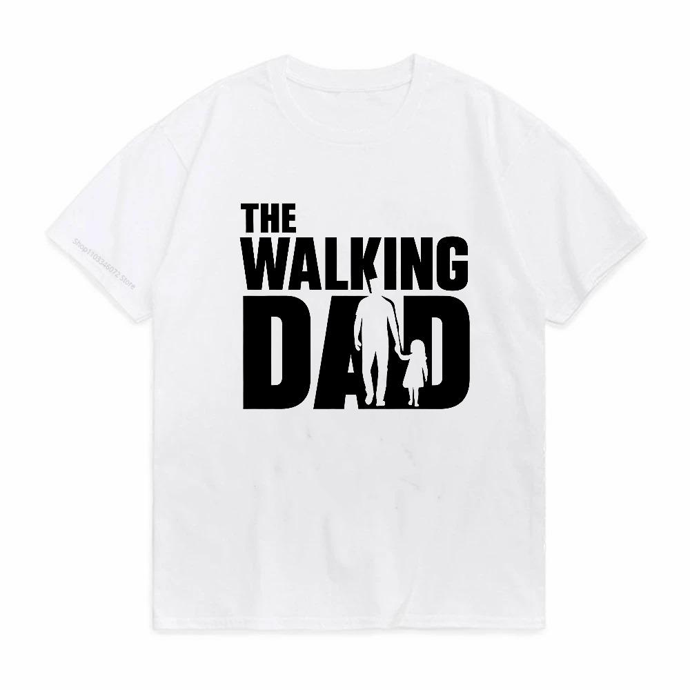 The Walking Dad Funny TShirt Father and Daughter Matching Tee Shirt Cool Dad Graphic T Shirts Best Fathers Day Clothes tee