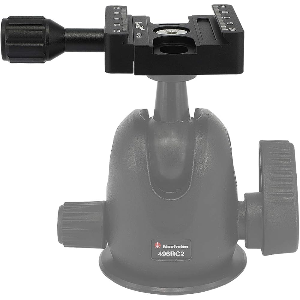 Haoge Combo Boss Adapter with CP-51 50mm Arca-Swiss Compatible Quick Release Clamp for Manfrotto Tripod Ball Head Clamp Replacement