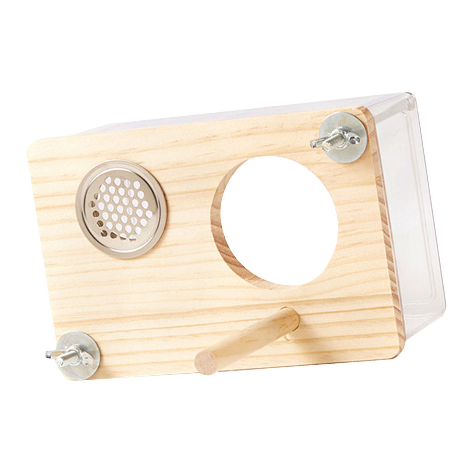 

Домик для птиц Клетка Гнездовой ящик Гнездовой ящик для разведения Стоячая среда обитания для любителей птиц Укрытия Бытовое использование S