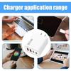 Chargeur Mural USB 120W 4 Ports Charge Rapide Double PD QC3.0 Charge de Téléphone Mobile Prise EU/US/UK pour Samsung IPhone