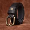 Belt Men's Width Washed-out Vintage Distressed First Layer Cowhide Leather Pin Buckle Casual Jeans Belt Men